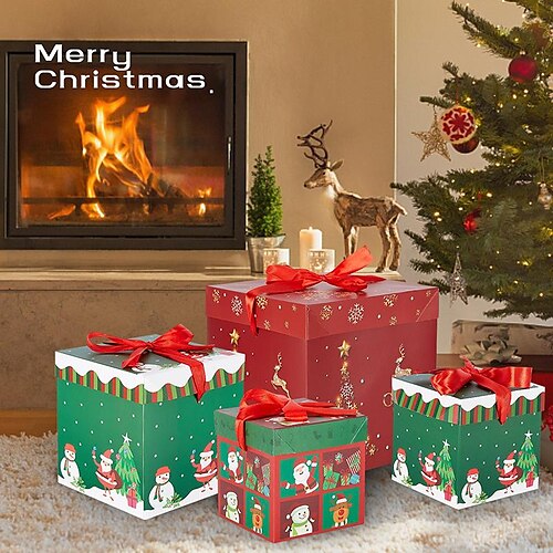 

decoracion navidad caja de regalo caja de regalo cabeza de pila caja de embalaje de regalo árbol de navidad bolsa de regalo arreglo de escena de ventana adornos