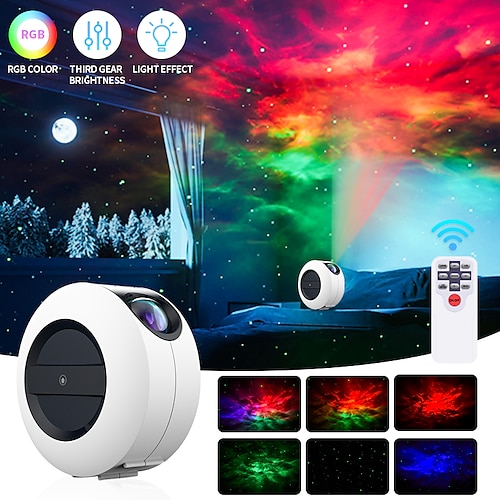

LED Star Projector Galaxy Cloud/Moving Ocean Wave Star Sky Night Light Projections Home bedside Bedroom Bar Decortion desk lamp
