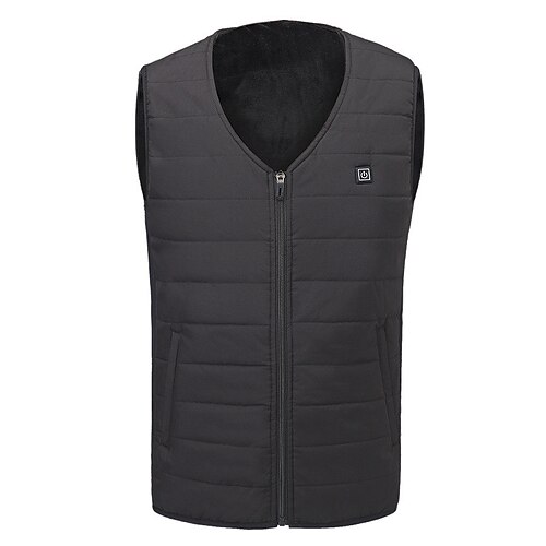 

Women's Vest Warm Breathable Outdoor Daily Wear Vacation Going out Zipper Pocket Zipper V Neck Casual Modern Comfortable Street Style Solid Color Regular Fit Outerwear Sleeveless Winter Fall Black S