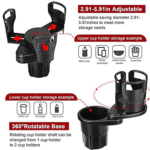 2 in 1 Multifunctional Car Cup Holder Car Cup Holder Expander