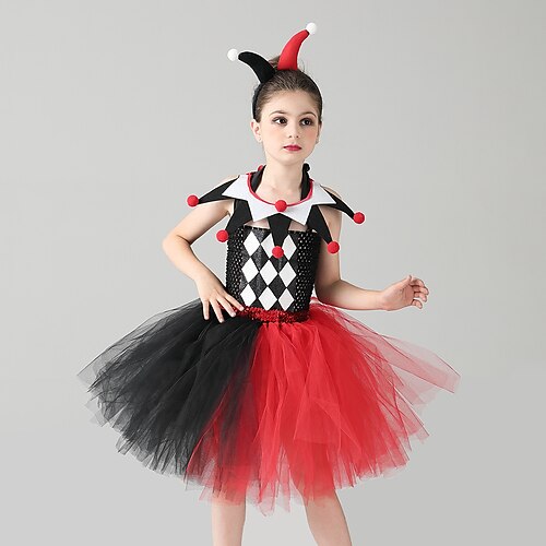 

Kids Girls' Halloween Dress Solid Color A Line Dress Dress Party Sleeveless Adorable Dress 2-13 Years Winter Wine / Fall