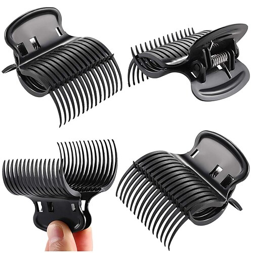 

12Pcs Hot Roller Hair Clips Hair Dye Perm Insulation Clips Hair Curler Claw Clamps for Women Salon Hairdressing Tool