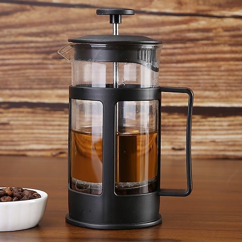 

Edelstahl-Filter-Teebrüher handgebrühte Kaffeekanne französische Druckkanne