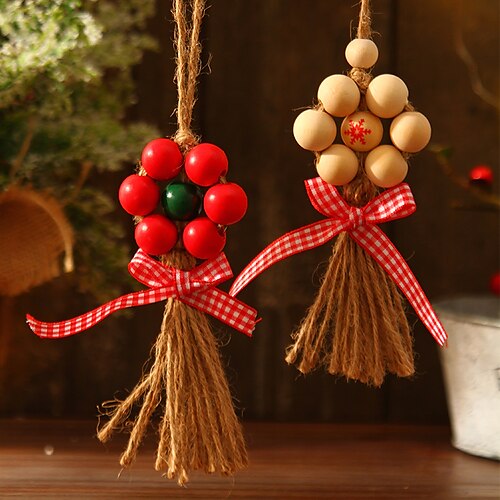 

1PC Tassel Beaded PendantChristmas Home Decoration Beads