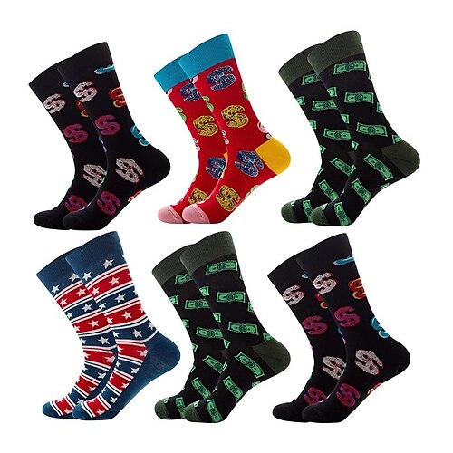 

Unisex Crew Socks Work Daily Holiday Multi Color Polyester Cotton Simple Casual Lolita Casual Cute Casual / Daily 1 Pair