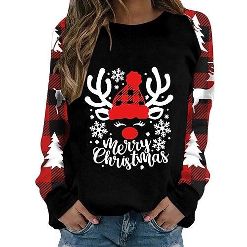 

[spot] 2022 autumn and winter long-sleeved amazon independent station foreign trade printing sweater women