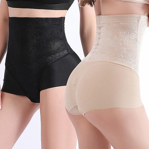 

Women's Underwear Shorts Shapewear Black color High Waist Fashion Shapewear Corsets Casual Daily High Elasticity Short Tummy Control Flower / Floral L XL 2XL 3XL 4XL