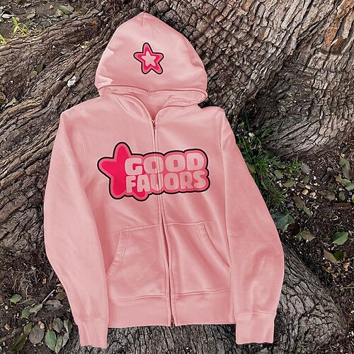 

Spicy Girls Punk & Gothic Y2K Year 2000 Masquerade Jacket Women's Pocket Full Zip Japanese Cosplay Costumes Rosy Pink / Silver / Gray