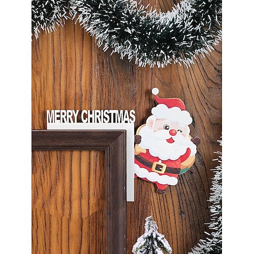 

Christmas Corner Door Frame Self-Designed Christmas Door Corner Decoration for Christmas Party