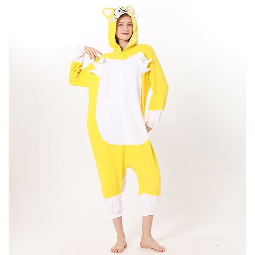 

Adults' Kigurumi Pajamas Nightwear Cartoon Character Onesie Pajamas Flannel Cosplay For Men and Women Carnival Animal Sleepwear Cartoon Festival / Holiday Costumes