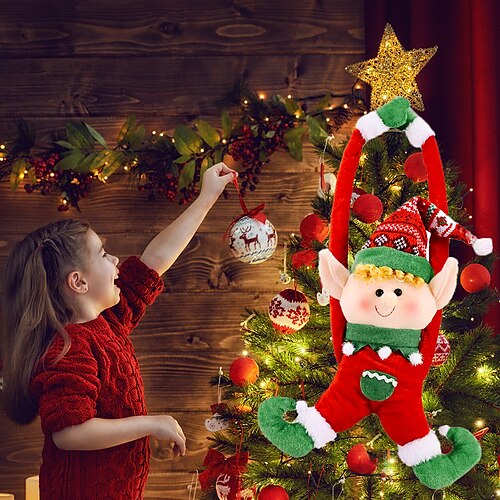 

Christmas Cartoon Fairy Curtain Button Doll Door Curtain Button Christmas Tree Pendant Creative Door Hanging Home Decoration