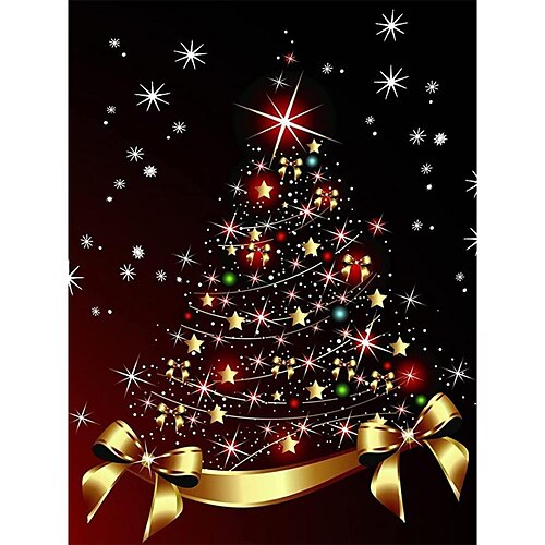 

manufacturers wholesale new foreign trade sources diy christmas tree 5d diamond painting full diamond magic square round diamond home decoration painting