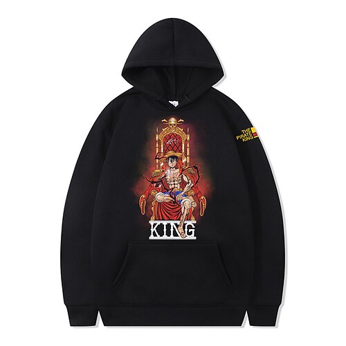 

Inspired by One Piece Monkey D. Luffy Hoodie Cartoon Manga Anime Front Pocket Graphic Hoodie For Men's Women's Unisex Adults' Hot Stamping 100% Polyester