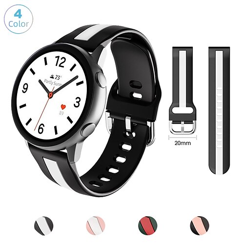 

1 pcs Smart Watch Band for Samsung Galaxy Watch 5 40/44MM Watch 5 Pro 45MM Watch 4 Classic 42/46mm Watch 4 40/44mm Watch 3 41mm Watch 42mm Gear S2 Classic, Gear 2 NEO Watch Active 2 40mm / 44mm