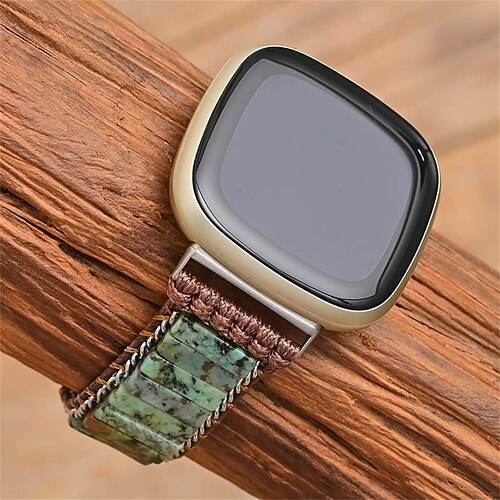 

1PC Smart Watch Band Compatible with Fitbit Versa 3 / Sense Versa 2 / Versa / Versa Lite Fabric Smartwatch Strap Adjustable Breathable Braided Handmade Braided Rope Replacement Wristband