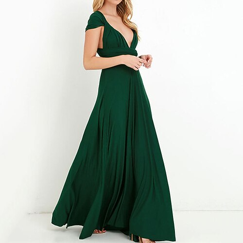 

Women's Party Dress Swing Dress Long Dress Maxi Dress Black Wine Dark Green Sleeveless Pure Color Backless Winter Fall Autumn Halter Neck Party 2022 S M L XL