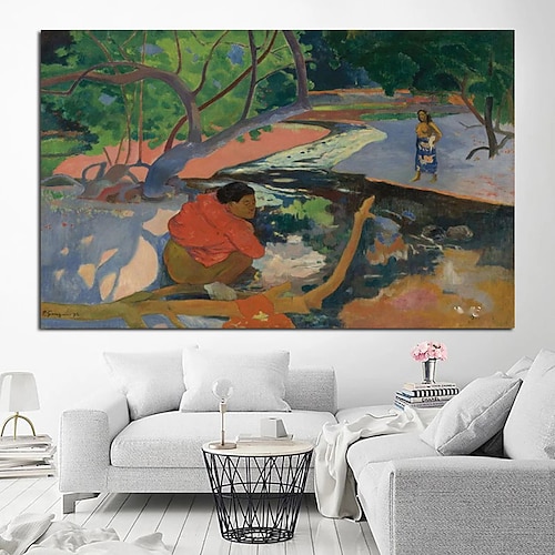

Handmade Hand Painted Oil Painting Abstract Famous Paul Gauguin Carving Wall Art Home Decoration Decor Rolled Canvas No Frame Unstretched