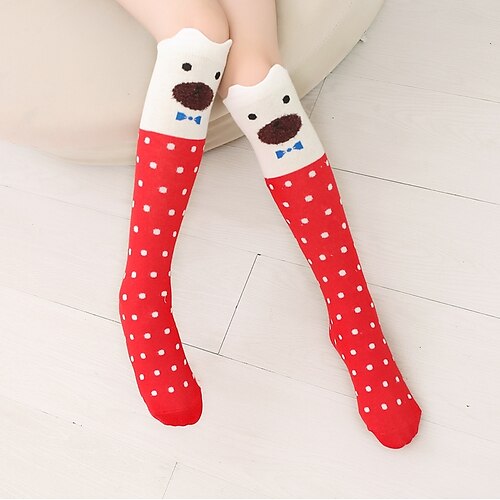 

Kid's Knee High Socks Daily Holiday Acrylic Fibers Cotton Simple Casual Warm Casual 1 Pair