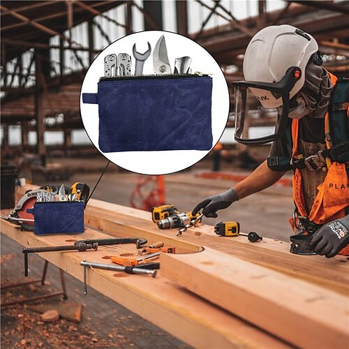 

Hardware Screwdriver Storage Bag Small Repair Hand Electrician Tool Bag Thickened Canvas Bag