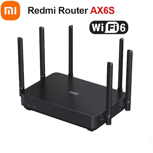 

Xiaomi Redmi AX6S Wireless Router 3200 Mbps Mesh WIFI 6 2.4G / 5G Dual-Frequency 256MB OFDMA 6 Antennas Repeater PPPOE