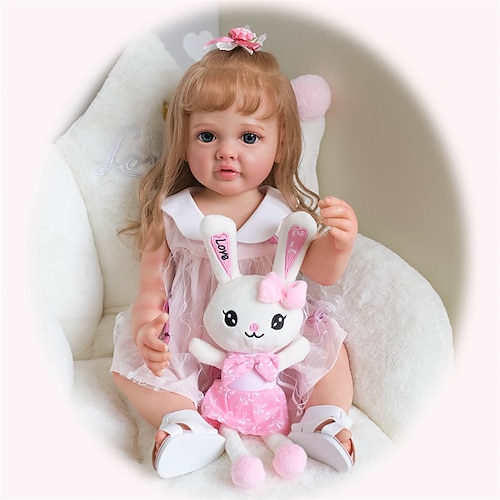 

22 inch 55CM Full Body Silicone Reborn Princeess Betty Toddler Lifelike Handmade 3D Skin Multiple Layers Painting with Visible Veins