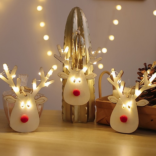

Christmas Elk Led Fairy Night Light Christmas Tree Decoration Lighting for Home Holiday Xmas Party Light Garland Navidad Decor Lamp