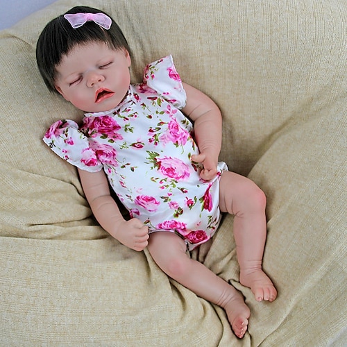 

17 inch Reborn Doll Baby & Toddler Toy Reborn Toddler Doll Doll Reborn Baby Doll Baby Baby Boy Reborn Baby Doll Levi Newborn lifelike Gift Hand Made Non Toxic Vinyl Silicone Vinyl with Clothes