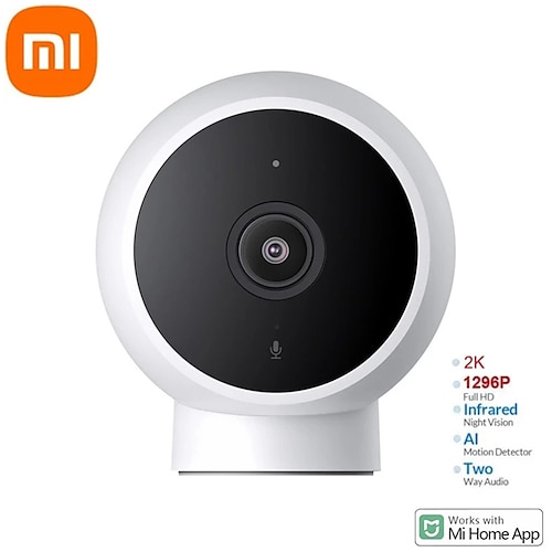 

Xiaomi Mijia Smart Camera 2K Standard Edition 1296P WiFi Night Vision Two Way Audio AI Human Detection Webcam Video Cam Baby Security Monitor
