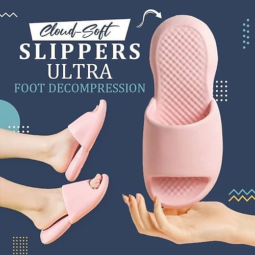 

Non-Slip Wear-Resistant Thick-Soled Super Soft Slippers,Sandals And Slippers Women'S Summer Home Non-Slip Bathroom Hotel Homestay Bath Thick-Soled Slippers