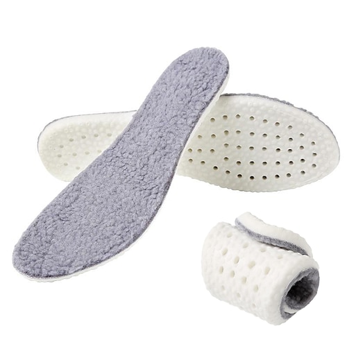 

1 Pair Warm Insole & Inserts / Plush Insole / Foot Warmer Insole EVA Sole Winter / Fall Unisex Gray