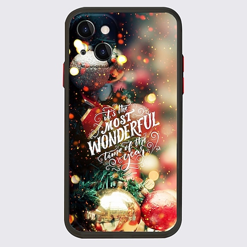 

Christmas Phone Case For Apple iPhone 14 Pro Max 13 12 11 Pro Max Mini X XR XS 8 7 Plus Unique Design Protective Case Transparent Pattern Dustproof Back Cover TPU