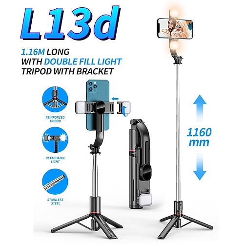 

Selfie Stick Tripod With Wireless Remote Control, All In One Expandable Portable IPhone Tripod Selfie Stick, Compatible With IPhone 13 12 11 Pro Galaxy Note10/S20/S10/OnePlus 9/9 PRO
