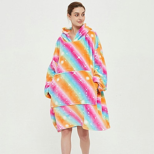 

Ovesized Wearable Blanket Hoodie, Sherpa Fleece Blanket for Women Men Flannel Sherpa Soft Warm Cozy Blanket Jacket Sweater Gift for Adult Teens One Size