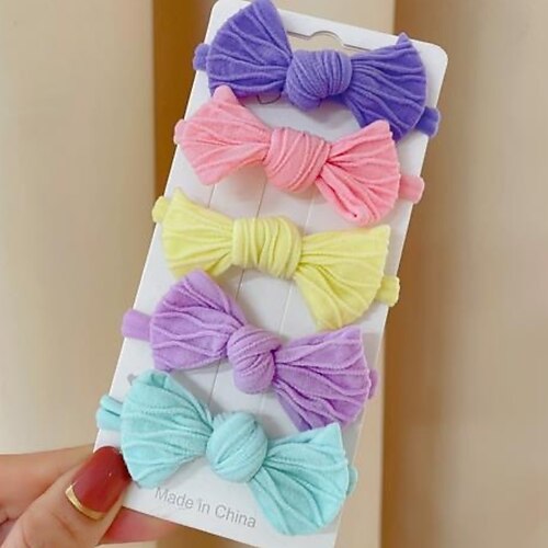 

Kids Girls' Sweet Daily Solid Colored Polyester Hair Accessories Colorful / Blue / Light Brown One-Size