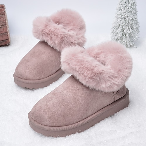 

Para Meninos Para Meninas Botas Diário Casual Botas de Neve Forro de fluff Camurça Respirabilidade Não escorregar Calçados Escolares Crianças (4 a 7 anos) Diário Interior exterior Caminhada Exterior