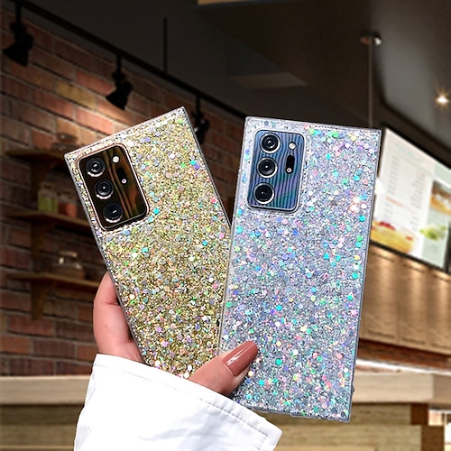 

Phone Case For Samsung Galaxy Back Cover S22 Ultra Plus S21 FE S20 A72 A52 Note 20 Ultra S10 S10 Plus S10 Lite Note 10 Note 10 Plus A71 Full Body Protective Glitter Shine anti-drop Glitter Shine