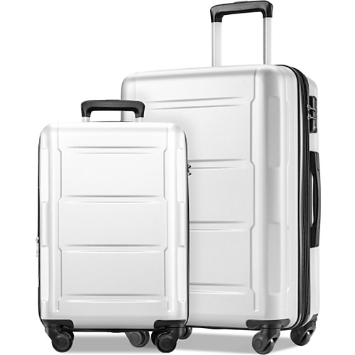 

Expanable Spinner Wheel 2 Piece Luggage Set ABS Lightweight Suitcase with TSA Lock 20inch28inch