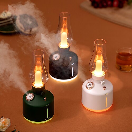 

Air Humidifier Retro Lamp USB 7Colors Aromatherapy Wireless Household Mute Bedroom Kerosene Lamp Air Humidifier Nightlights Room Decor