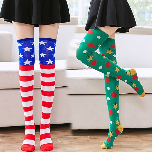 

Women's Stockings Party Christmas Gift Retro Polyester Acrylic Fibers Cosplay Casual Sexy Casual / Daily 1 Pair