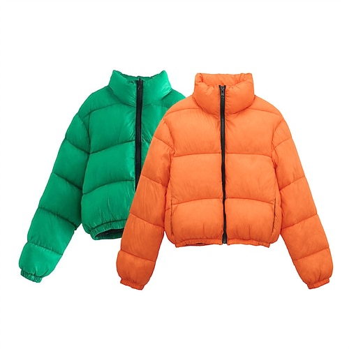 

Spicy Girls Punk & Gothic Y2K Year 2000 Masquerade Jacket Women's Pocket Full Zip Japanese Cosplay Costumes Green / Orange