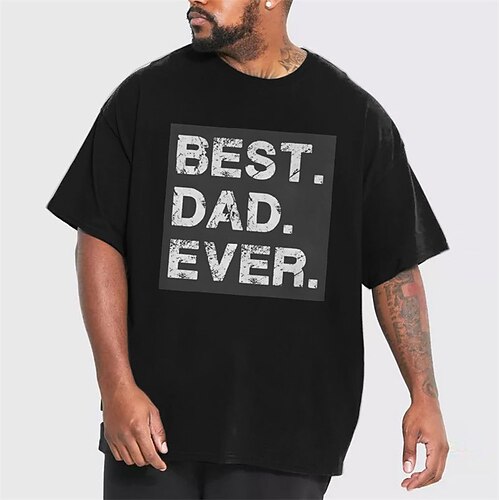 

Men's Plus Size T shirt Tee Big and Tall Graphic Crew Neck Short Sleeve Spring & Summer Basic Fashion Streetwear Comfortable Casual Sports Tops