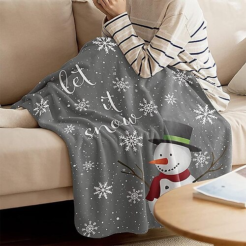 

Christmas Red Throw Blanket Cozy Funny Santa Claus Holiday Fleece Throw Super Soft Cozy Plush Xmas Year Blanket for Couch Sofa Bed Living Room