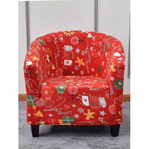 

Club Chair Cover Geometric / Striped / Plants Printed Polyester Slipcovers