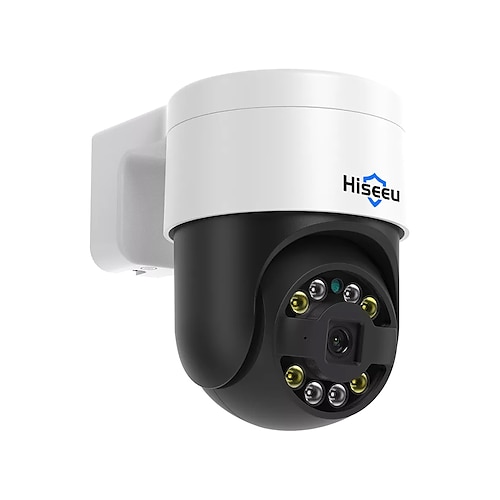 

Hiseeu IP Camera 4MP PTZ POE Motion Detection IR-cut Wi-Fi Protected Setup Indoor Outdoor Apartment Support