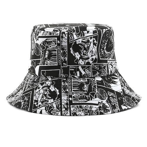

Unisex Bucket Cloche Hat Party Evening Daily Holiday Printing Polyester Cotton Simple Nordic Style Sweet Breathability Casual Convenient 1 pcs