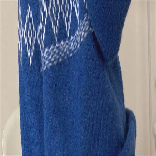 

Damen Ugly Christmas Sweater Pullover Waffelstrick aushöhlen Volltonfarbe Rundhalsausschnitt Freizeit Party Weihnachten Winter Herbst Blau Einheitsgröße