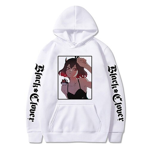 

Inspired by Black Clover Asta Hoodie Cartoon Manga Anime Front Pocket Graphic Hoodie For Men's Women's Unisex Adults' Hot Stamping 100% Polyester