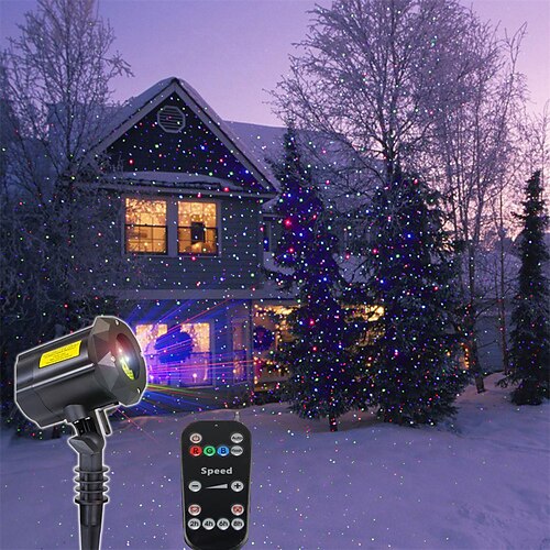 

30 Patterns Christmas Moving Laser Lights, RGB Outdoor Laser Projector, Garden Christmas Decorative Lights for Indoor, Outdoor, Home, Garden