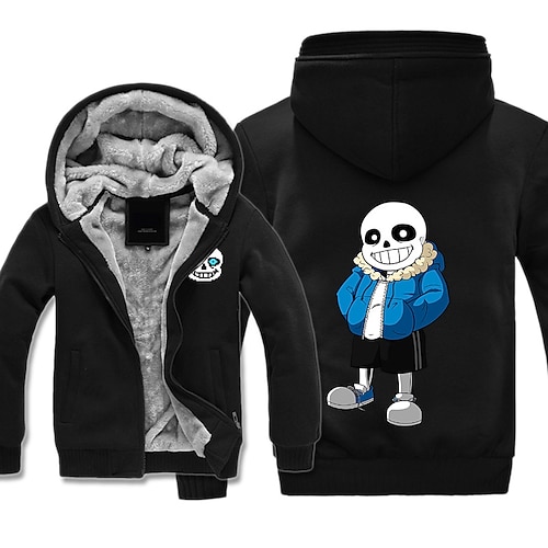 

Inspired by Undertale Sans Hoodie Anime Outerwear Anime Graphic Outerwear For Men's Women's Unisex Adults' Hot Stamping 100% Polyester Casual Daily