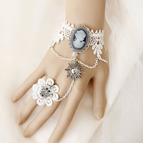 

Ring Bracelet / Slave bracelet Accessories Retro Vintage Punk & Gothic Steampunk Alloy For Goth Girl Cosplay Halloween Carnival Masquerade Women's Costume Jewelry Fashion Jewelry